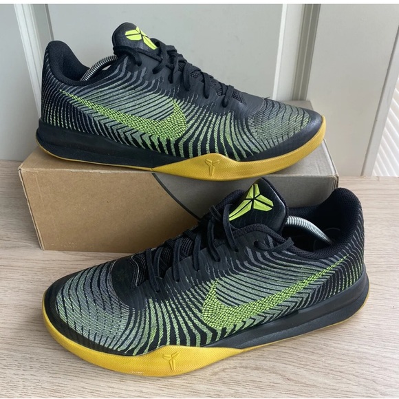NIKE KB 2016 Kobe Basketball MENTALITY II Shoes VOLT/BLACK - MEN  12 - Picture 14 of 14
